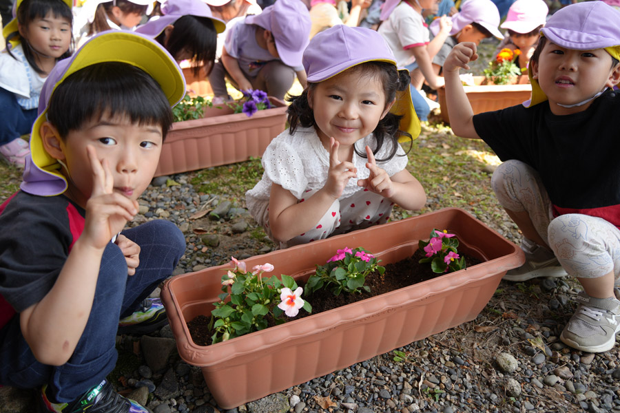 花植えの様子②